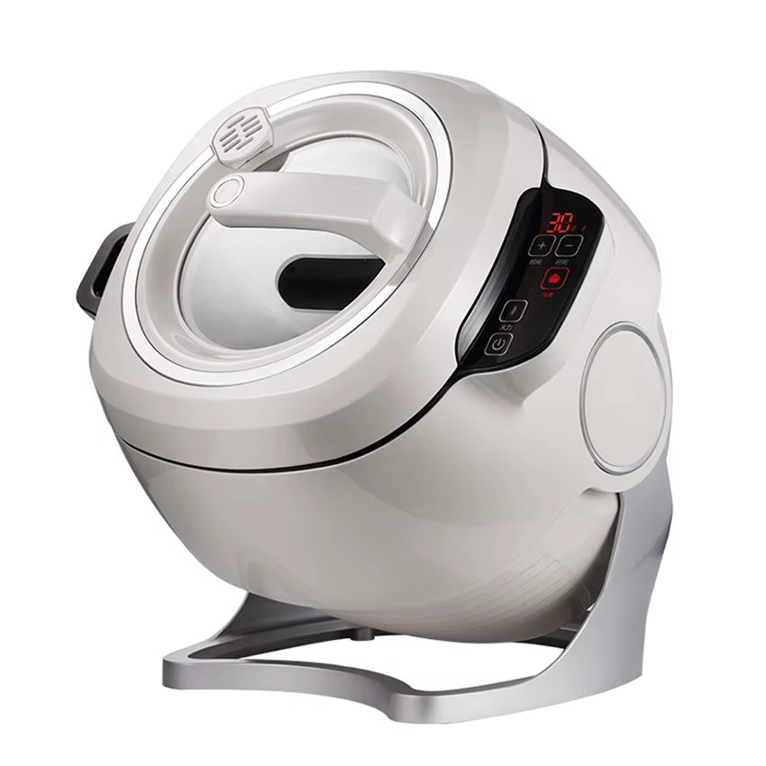 6L Multi Cooker Full Automatic Intelligent Cooker Stir Frying Cooking Machine Non-Stick Cooking Wok Pot Touch Panel Cooker Robot