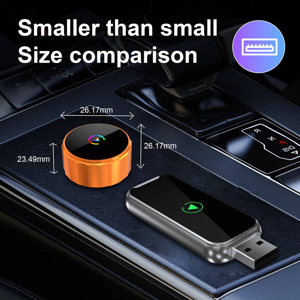 2026 New Wireless Carplay Adapter for Apple Iphone & Android, Plug & Play, Fast Auto-Reconnect