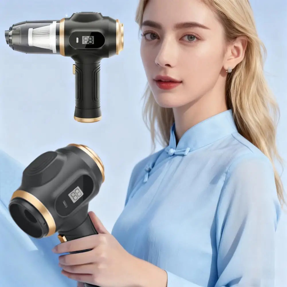 Car Vacuum Cleaner High Speed Handheld Fan Powerful 4 In1 Clean Machine Wireless Portable Vacuum Cleaner for Vehicle