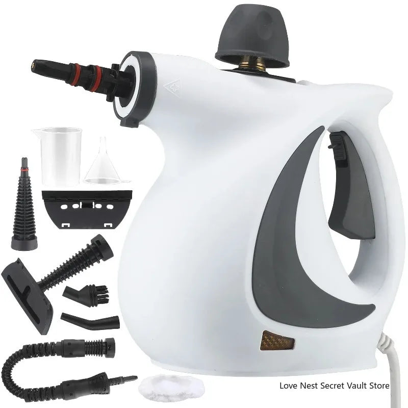 Pressurized Handheld Steam Cleaner for Home - Portable Multi-Purpose High Pressure Deep Multi-Surface Cleaning Steamer Machine