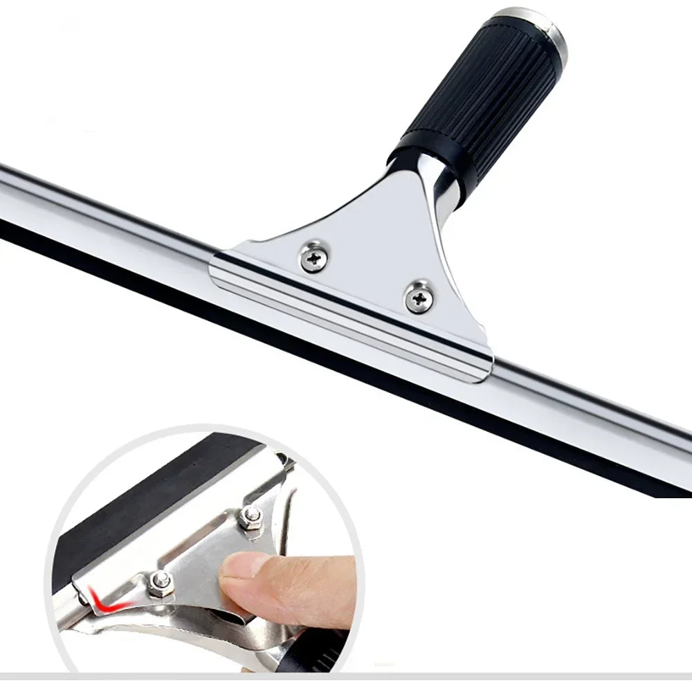 25/30/35/40Cm Glass Cleaning Squeegee Window Wiper Window Cleaning Tool Rubber Blade for Bathroom Shower Home Car Glass Cleaning