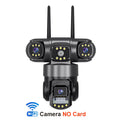 Cámara IP WiFi V380 Pro para exteriores, 12 MP, 6K, triple lente, triple pantalla, monitor de video de seguridad, visión nocturna, resistente al agua, CCTV.