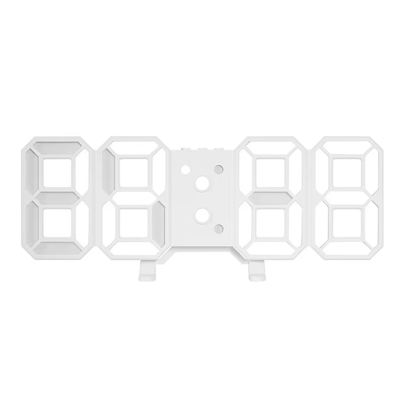 3D LED Wall Clock Modern Design Digital Table Clock Alarm Nightlight Saat Reloj De Pared Watch for Home Living Room Decoration