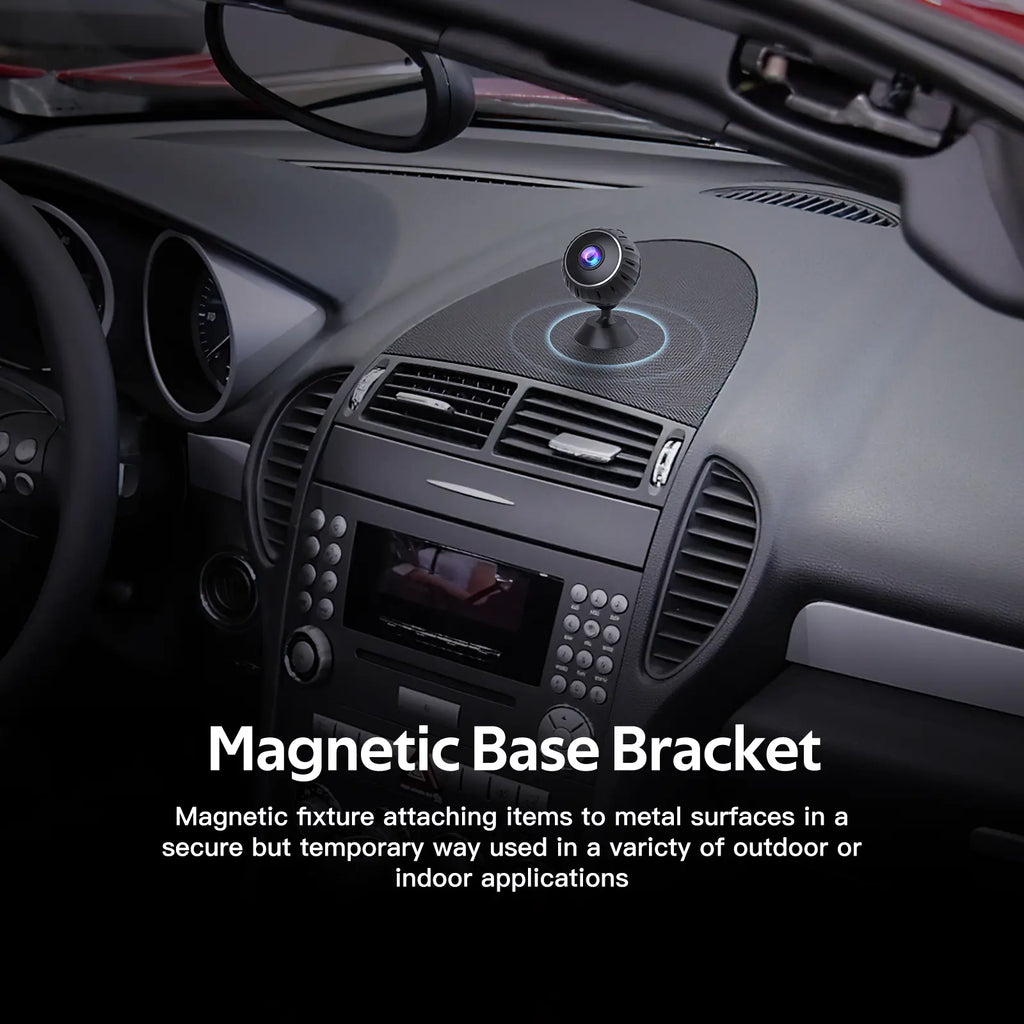 Mini Wifi Magnetic Camera, HD 1080P Video Recording Camera with Night Vision for Indoors, Office&Car Monitoring