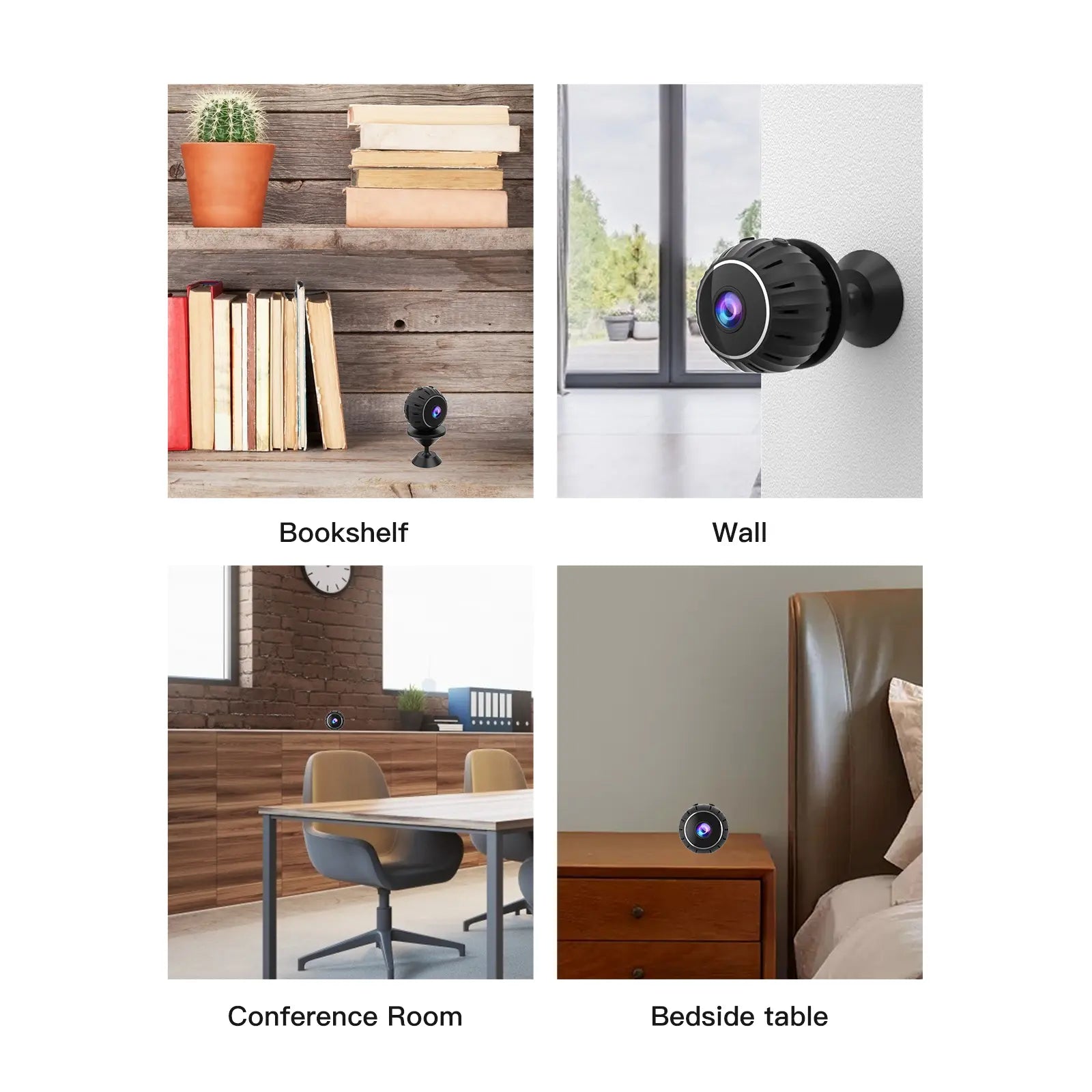 Mini Wifi Magnetic Camera, HD 1080P Video Recording Camera with Night Vision for Indoors, Office&Car Monitoring